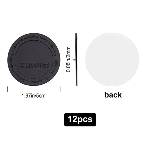 Base de goma antideslizante de 50 mm autoadhesiva para proteger vasos rectos 3