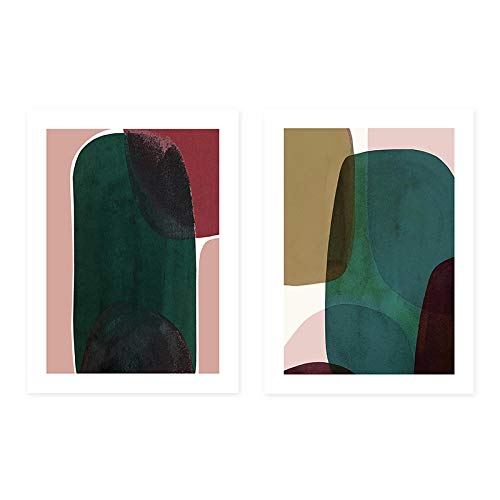 Peinture murale bleu moderne abstrait pour habiller vos grands murs