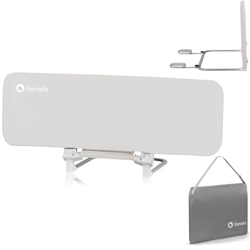 lionelo Lora Sponda Letto Portatile e pieghevole per Bambini Altezza 45cm Lunghezza 105cm Regolazione inclinazione fino a 180° Barriera letto con meccanismo di bloccaggio StandSafe impedisce la caduta