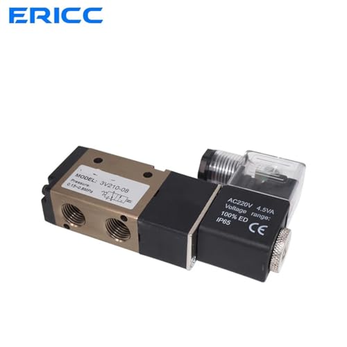 Distributeur pneumatique 3V210-08 commande électrique DC24V pour automatisme