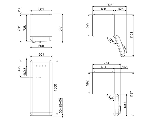 SMEG FAB28RPK5, FRIGORIFERO, Classe D - 9