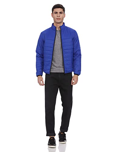 Image of Spykar Polyester Blend Men's Standard Length A-Line Coat