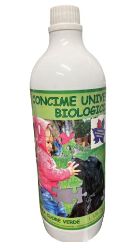 Vialca CONCIMEUNIVERSALE Biologico Liquido LT.1 Ideale per Prati Piante Fiori Giardino orto