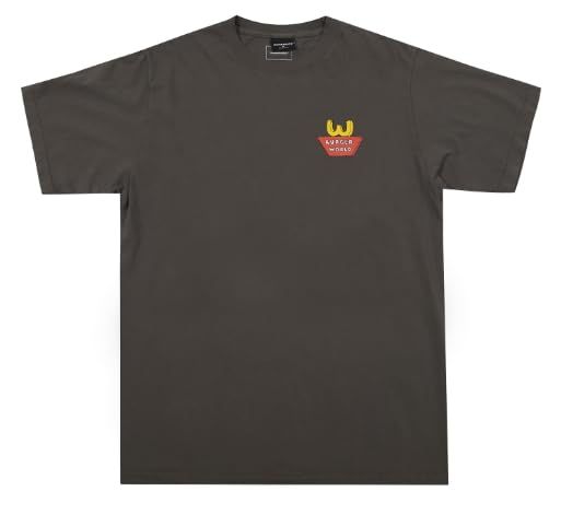Beavis & Butt-Head Burger World Logo Crew Neck Short Sleeve Black T-shirt