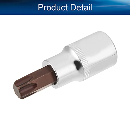 Auniwaig 1/2 Inch Drive X T55 Torx Bit Socket, Cr-V Star Impact Sockets, Metric S2 Alloy Steel Bit, 150Mm/4" Length 2Pcs #TOP3