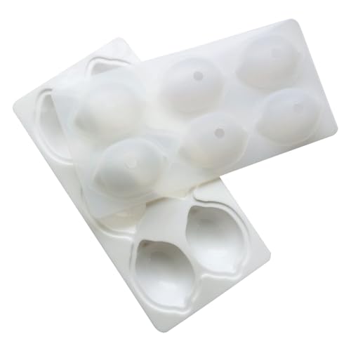 Moldes de silicona para hornear, 6 moldes de silicona para magdalenas, antiadherentes, accesorios para hornear para Navidad, cumpleaños, celebraciones, golosinas, magdalenas, galletas