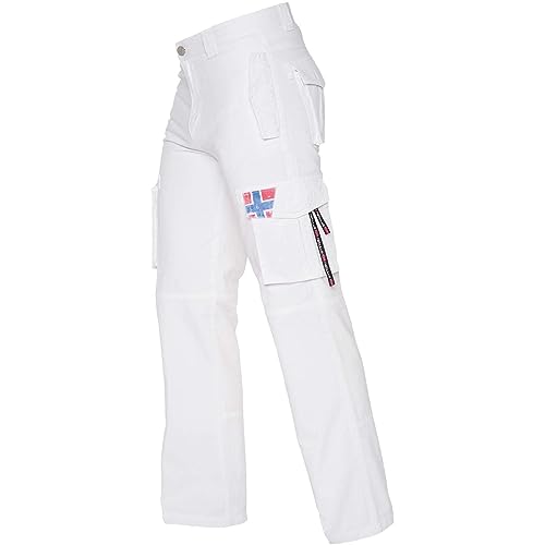 Nebulus Pantalone Cargo Boomer Bianco L
