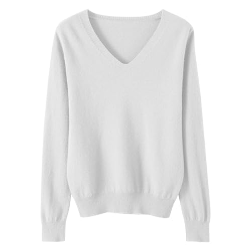 Boys Girls V-Neck Solid Color Knitwear Spring Fall Long Sleeve Round Neck Pullover Top Lightweight Knit Sweater