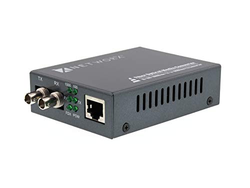 Networx Gigabit Fiber Media Converter - UTP to 1000Base-LX - ST Singlemode, 20km, 1310nm