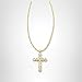 Kendra Scott Cross Crystal Pendant Necklace, 14k Gold Plated Brass, Crystal, Fashion Jewelry for Women