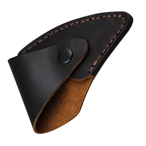 ORFOFE Leather Cover Ax Blade Protector Hatchet Head Case Outdoor Hatchet Cover Portable and Comfortable Handle Sleeve