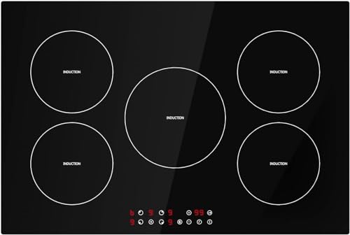 Davivy NK-0627 30 Inch 5 Burner Induction Cooktop,5 Burners Built-In Induction Cooktop,Induction Stove Top cover