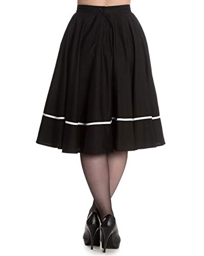 Hell Bunny Women's Miss Muffet Spider Web Embroidered 1950's Style A-Line Skirt3