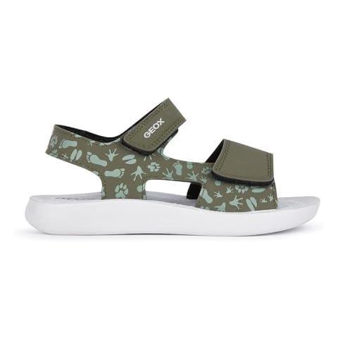 Geox Boys J Lightfloppy Sandal in Green Cover