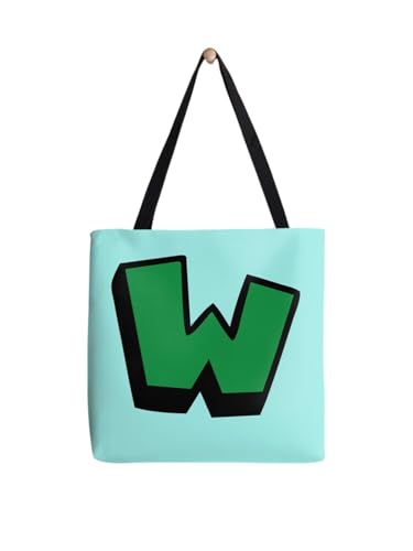 Lettre W sac fourre-tout jeu vidéo pour aller en cours ou faire du shopping