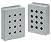 Hoffman E6PBGVL Enclosure for 6 22.5 mm Pushbuttons, Steel, Gray