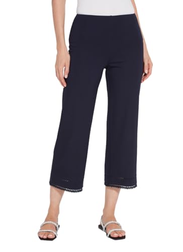 Lyssé Sienna Wide Leg Cropped Pants – Drapey Ponte Pants and Cropped Pants for Women