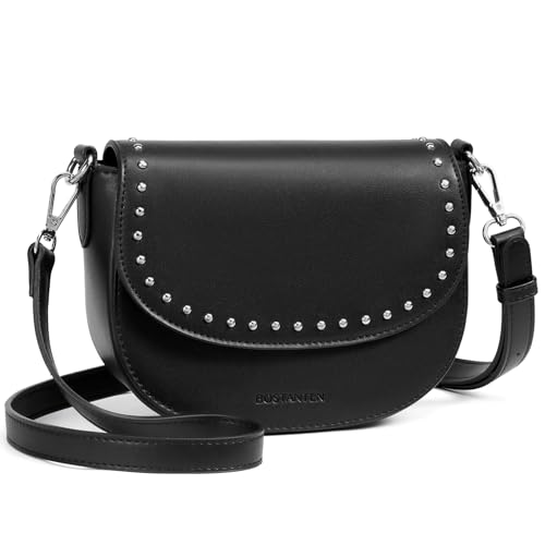 BOSTANTEN Rivet Saddle Crossbody Bag