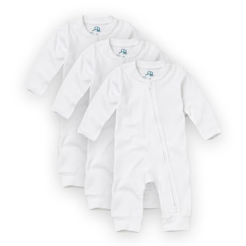 Sproot Baby Premium Organic Cotton Sleepsuits | 3 Pack, Newb