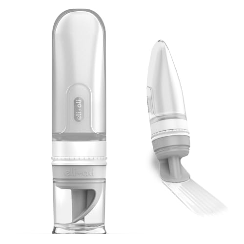 Image of Eli & Ali Swiper Tube - Diaper Rash Cream Dispenser/Applicator with Travel Size Refillable Silicone Tube for Creams, Chest Rubs, etc. - Alternative to Diaper Cream Spatula, TSA Friendly - Grey, 1 Pack