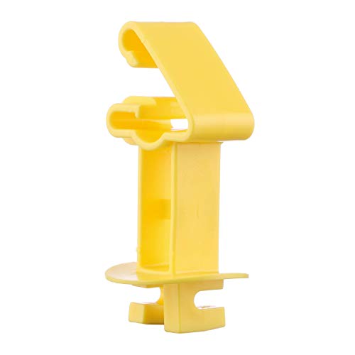 FENCE SHOCK 25PCS Snug Extra Length T-Post Insulator, Yellow, Electric Fence Wire Holding Insulator for 2 inch - Thumbnail 5