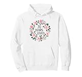 70 years loved women men 70 years old cool 70th birthday felpa con cappuccio