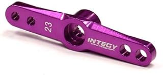 Integy RC Model C23854PURPLE Billet Machined Servo Horn 23T for KO & JR Servo (r=13mm-19.5mm Holes M2 & M3)