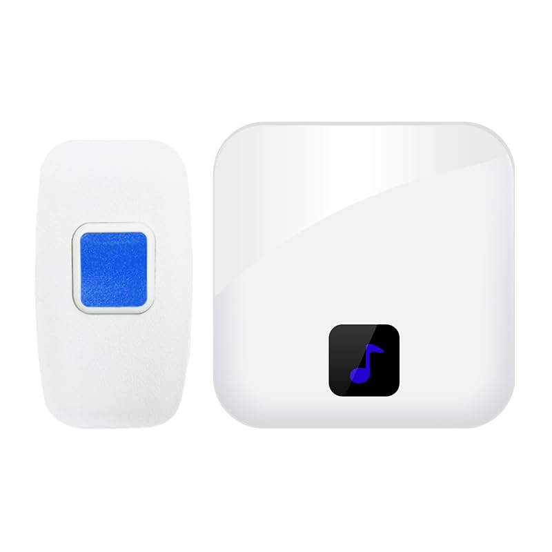 Nik case wireless door bell for home| calling bell for office| office bell for peon | calling bell wireless Over 1000 Feet Range Operating with 56 Melodies LED Flash 4 Level Volume (300 Meter)