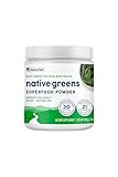 NativePath Native Greens Superfood Powder – Organic Greens, Spirulina, Beet Root Powder, Digestive Enzymes, Probiotics, Nightshade-Free, Naturally Sweetened, 30 Servings