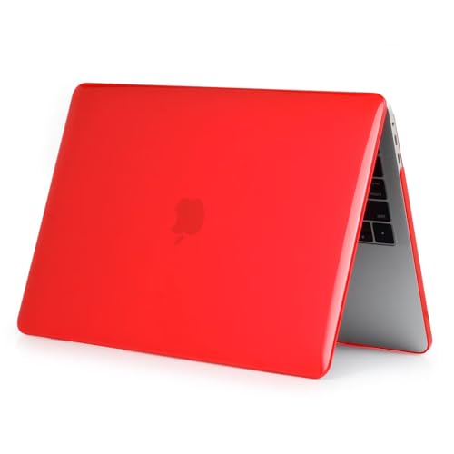 Carcasa MacBook Pro 16 con Touch Bar A2141 roja con protector de pantalla y teclado 4