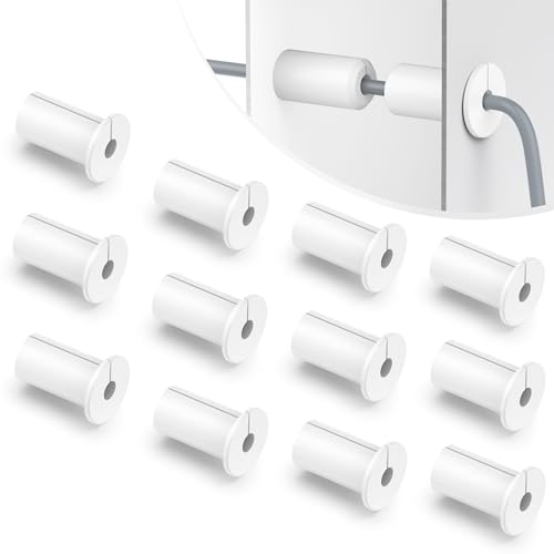 12 PCS 3/4 Inch Starlink Wall Grommets White Cable Grommet for Starlink Wall Cable Pass Through Bushing Grommets 19mm Diameter Silicone 3/4 Inch Starlink Cable Routing Kit White for Protecting Cords