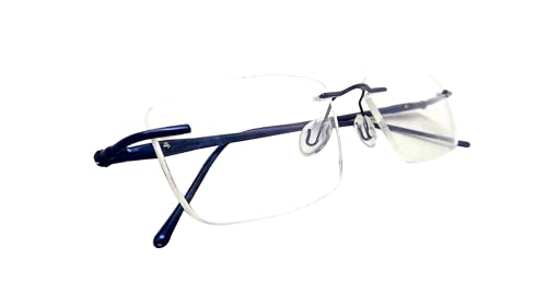 Image of N Specs An Optical Mall Reading Glasses For Men Women Unisex Stylish Framless Frame With Anti Reflected Unbreakable Fiber Glasses