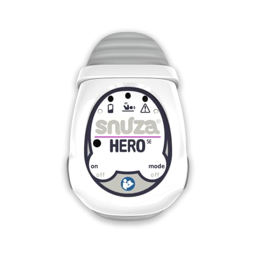 Image of Snuza Hero SE Wearable Child-Care Aid with Patented Sensor Technology | Detects & Reports Movement Activity | No WiFi, Cords, or Sensor Pads | Portable and Easy to Set Up and Use