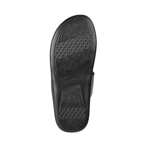 Metro Men Leather Thong Slipper | Chappal | Open Sandal