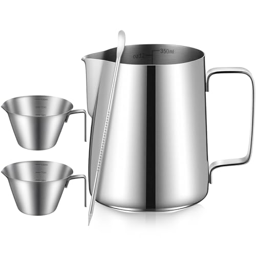 Espresso Accessories Kit with Cups Frothing Pitcher Pen