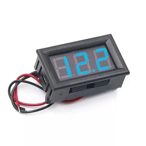 Voltmètre LED DC 4.7-30V bleu haute précision pour auto et moto - 7