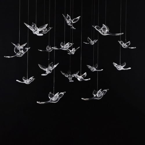Pendentifs Oiseaux Mouche Transparent pour Décorer Facilement une Fête - 5