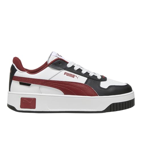 PUMA Baskets Carina Street femme : baskets basses en cuir blanc inspirées du skate