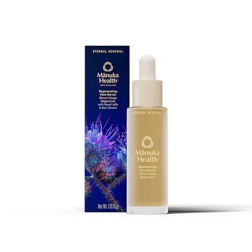 Manuka Health Regenerating Serum for Face with Manuka Honey, Bee Venom & Royal Jelly – 30 ml /