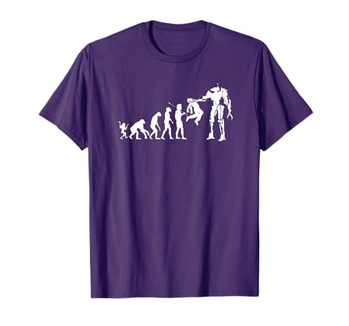 Evolving Future - Humans and Robots Dystopian tech evolution T-Shirt