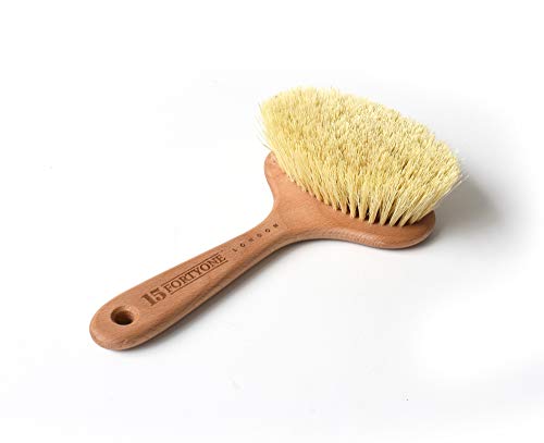1541 London Dry Skin Body Brush with Long Cactus Bristles and Handle - Vegan Brush - Lymphatic Drainage Massager - Dry Body Brush for Skin Exfoliation