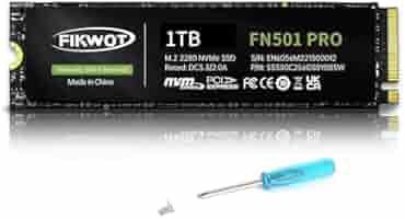 新品未使用　FIKWOT FN501 PRO 1TB M.2 2280 NVMe Amazon.com: Fikwot FN501 Pro 1TB NVMe SSD - M.2 2280 PCIe