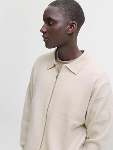 Cárdigan de punto hombre JACK & JONES con cierre de botones y corte clásico 6
