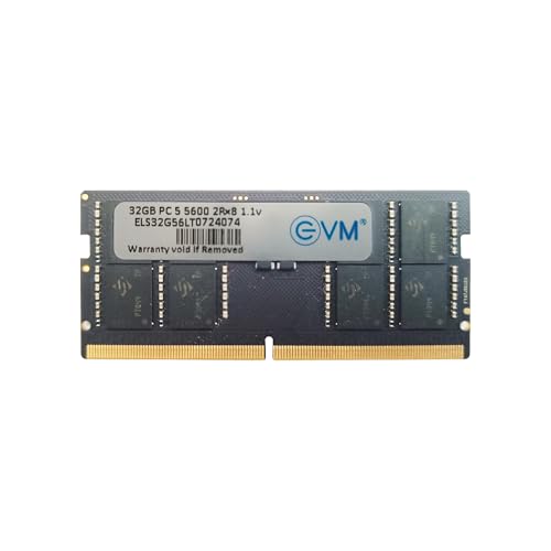 Image of EVMT 32GB DDR5 5600MHz SODIMM RAM - High-Performance Laptop Ram, CL19, 1.1V, 288-Pin, 10-Year Warranty(EVMT32G5600S86P)