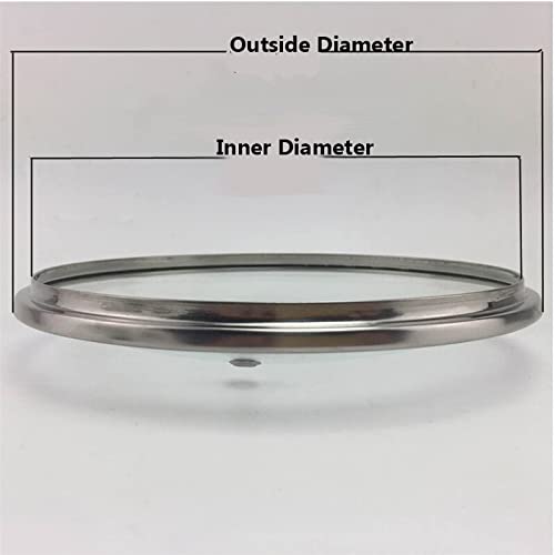 Pfannendeckel, Pfannendeckel 16 cm/18 cm/20 cm/22 cm/24 cm/26 cm/28 cm/30 cm/32 cm/34 cm/36 cm/38 cm/40 cm Topf-Wok-Deckel aus gehärtetem Glas (24 cm)