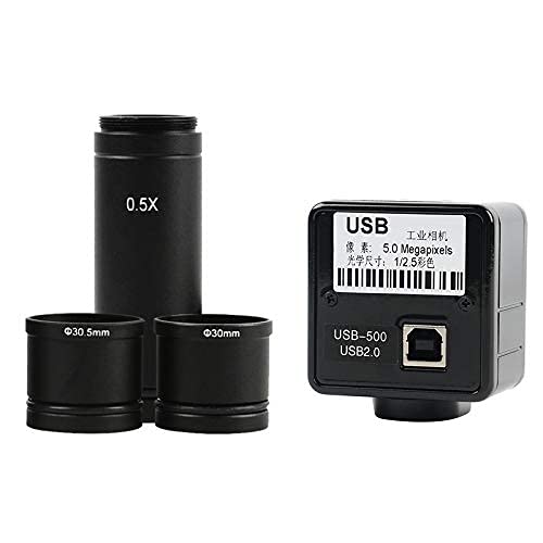 5.0MP USB Electronic Digital Microscope Camera 0.5X Eyepiece C-Mount 23.2mm Adapter 30/30.5mm Ring for Image Capture -  CGKs6anmU, dsj-2040