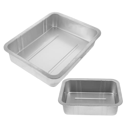 VALICLUD Bandeja de Drenaje de Aceite Metálica Reforzada Tamaño Pequeño y Grande Bandeja de Aceite para Recogida y Mantenimiento Automotriz Resistente a Derrames y Fácil de Limpiar para