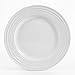 Gibson Home - 102274.12RM Gibson Home 12 Piece Plaza Cafe Round Dinnerware Set with Embossed Stoneware, White -