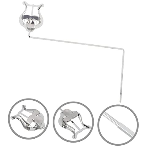 Milisten 2Pcs Vertical Alto Keys Valve Stand For Lyre Tenor Sax Trombone Clarinet Page Marching Clip Clamp Metal Tuba Plating Portable Trumpet Book Stem Instrument Euphonium Saxophone #TOP4