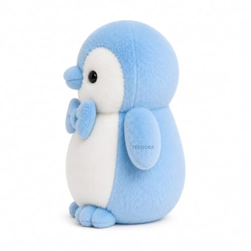 Image of Mr.Bow Pingo Soft Toy for Girls Boys Kids,Sky Blue,Penguin Animal Plush Stuffed Baby Teddy Gift Birthday, 25 cm